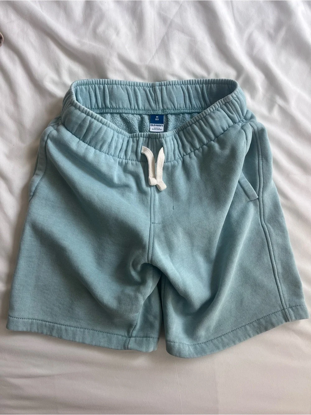 Light Blue Cotton Drawstring Shorts + Khaki Drawstring Shorts Du